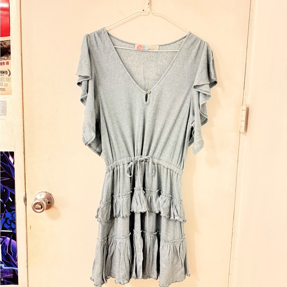 Free People Ruffle Mini Dress
